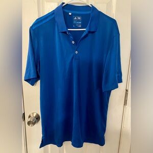 Adidas men’s  climacool golf polo blue size Large